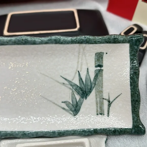 Sushi For Two Box Kit-Includes Ceramic/Porcelain Trays & Dishes w/How-to Book - Picture 7 of 16